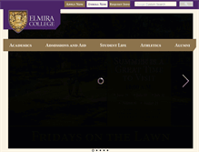 Tablet Screenshot of elmira.edu