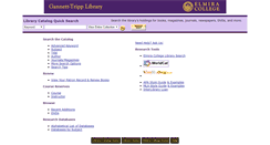 Desktop Screenshot of library.elmira.edu